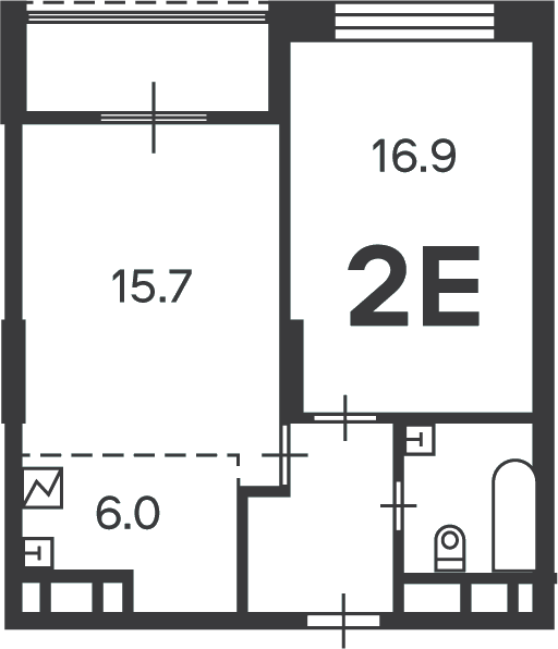 Планировка 2-комн.