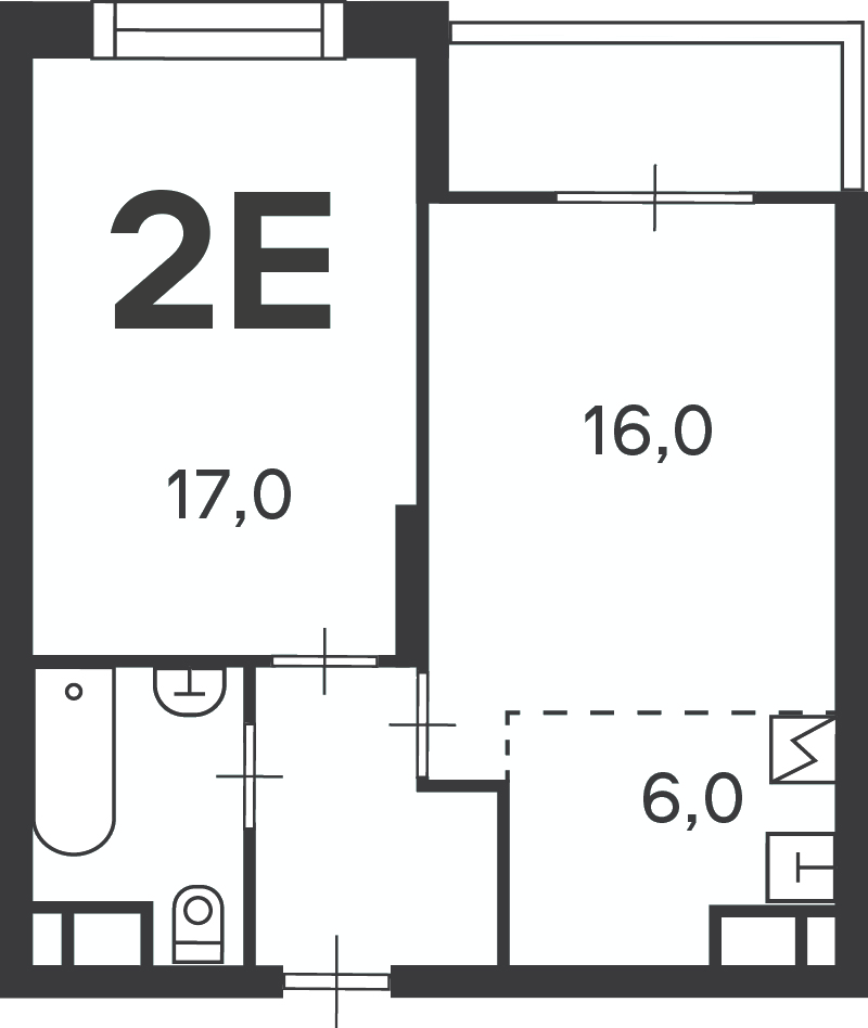 Планировка 2-комн.