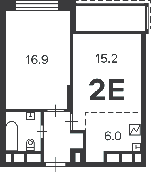 Планировка 2-комн.