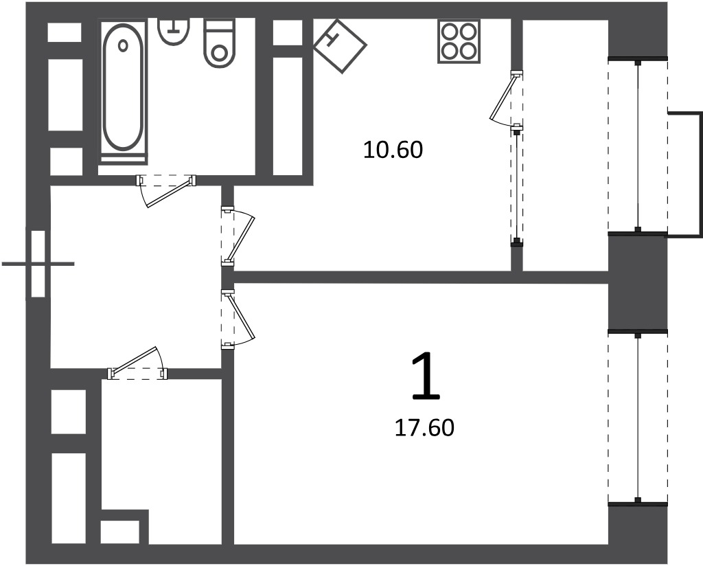 Планировка 1-комн.
