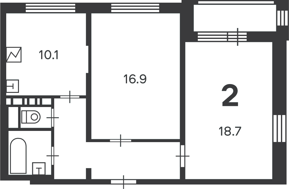 Планировка 2-комн.
