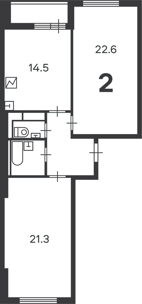 Планировка 2-комн.