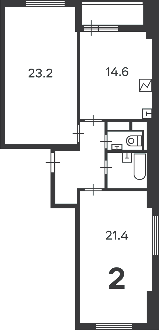Планировка 2-комн.