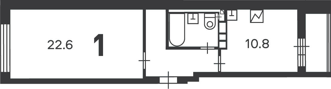 Планировка 1-комн.