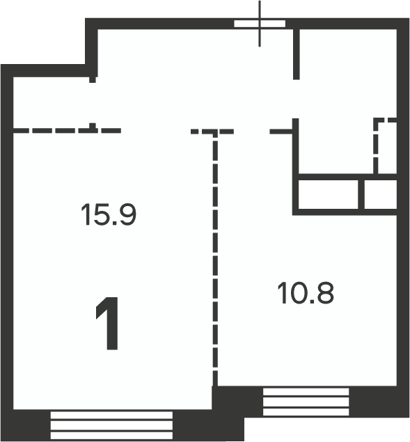 Планировка 1-комн.
