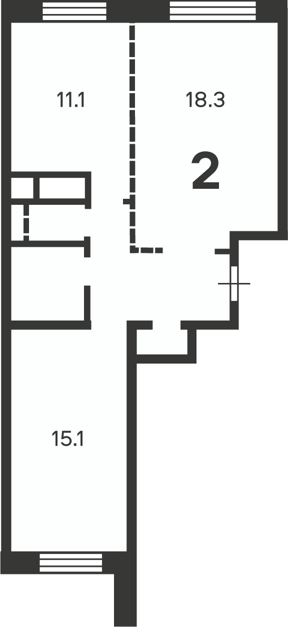 Планировка 2-комн.
