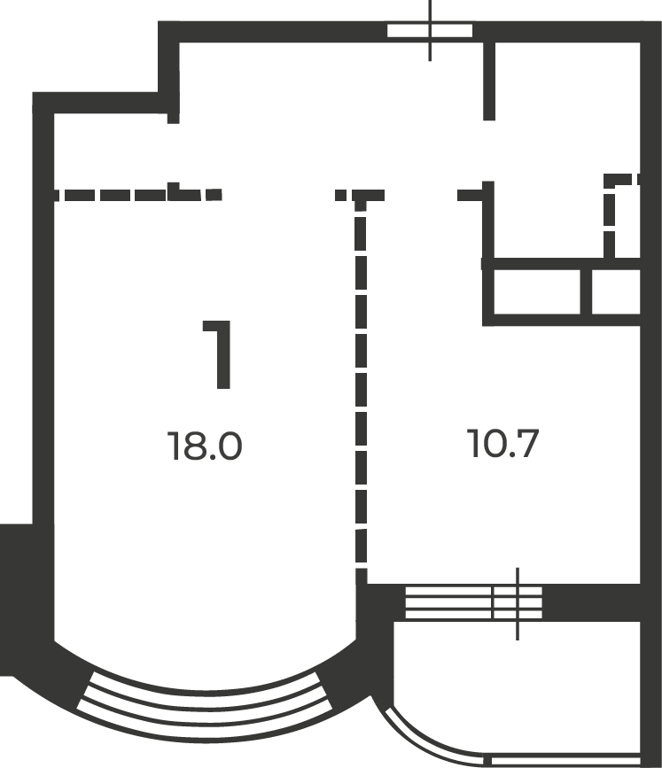 Планировка 1-комн.