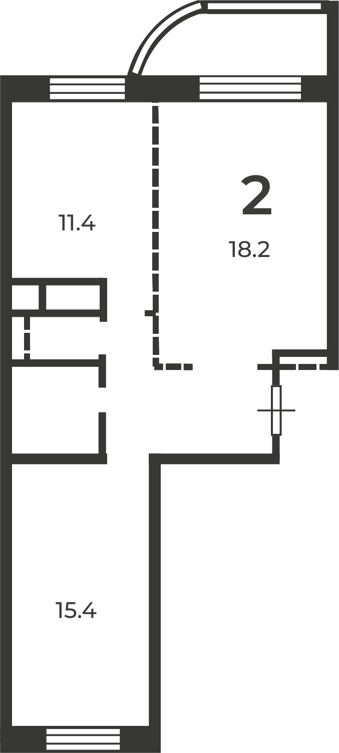 Планировка 2-комн.